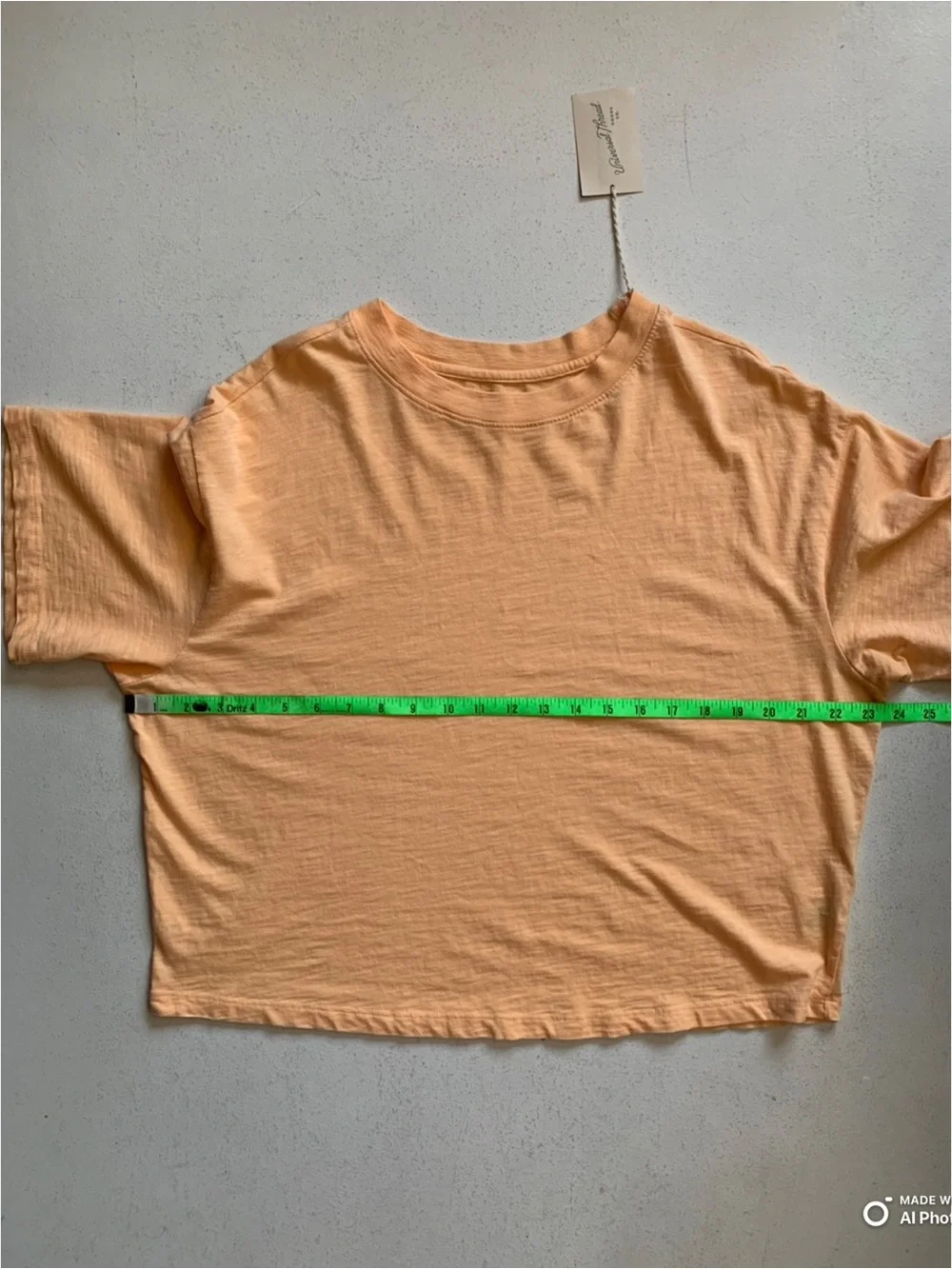 Universal Thread Mellow Orange Boxy Short Sleeve T-Shirt NWT 100% Cotton - Picture 9 of 12